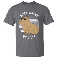 Funny Capybara T Shirt Do Not Worry Be Capy Chill Animal Lover Gift - Wonder Print Shop