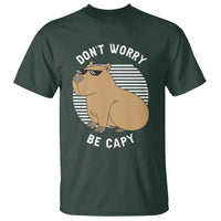 Funny Capybara T Shirt Do Not Worry Be Capy Chill Animal Lover Gift - Wonder Print Shop