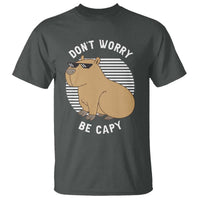 Funny Capybara T Shirt Do Not Worry Be Capy Chill Animal Lover Gift - Wonder Print Shop