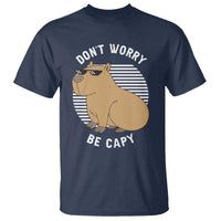 Funny Capybara T Shirt Do Not Worry Be Capy Chill Animal Lover Gift - Wonder Print Shop