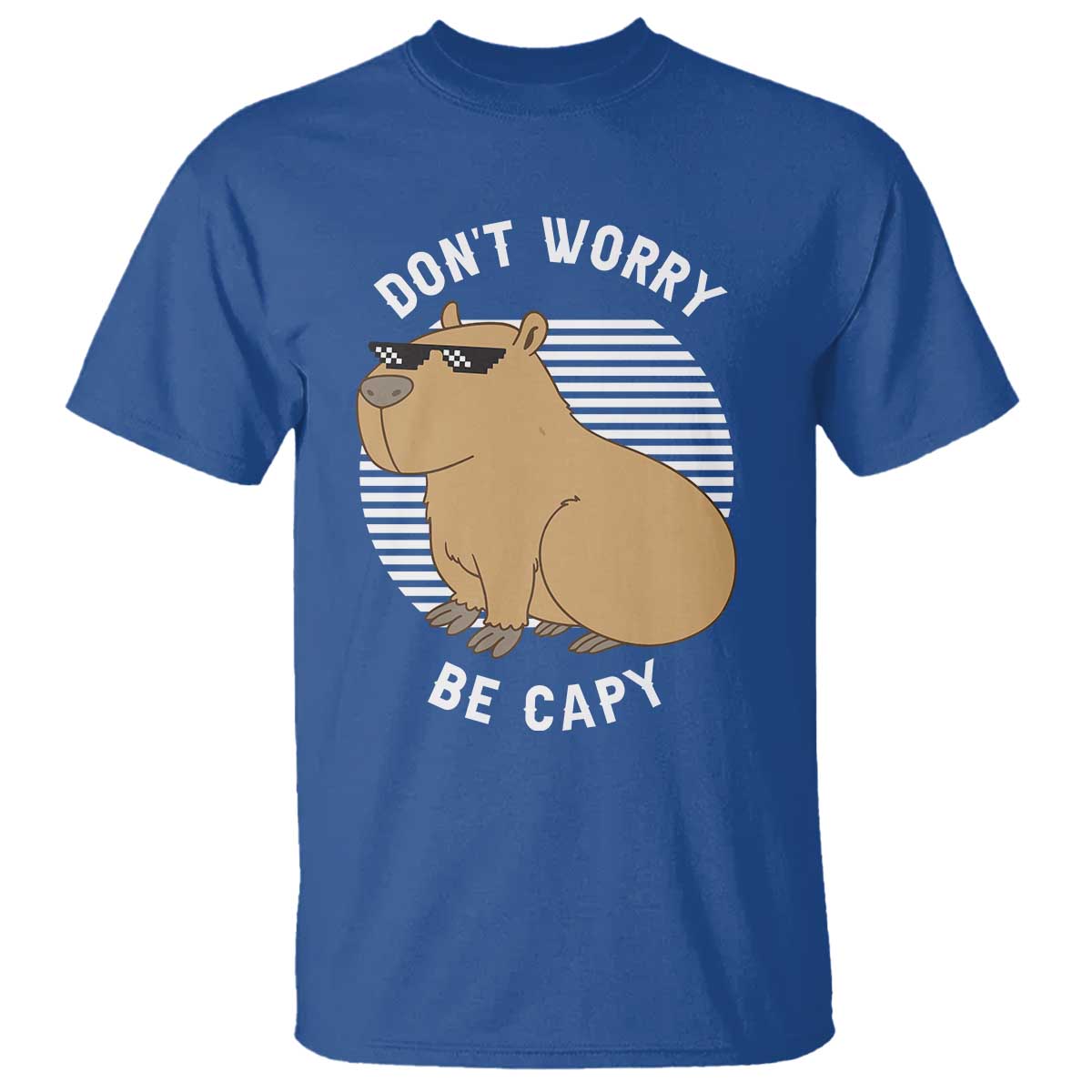 Funny Capybara T Shirt Do Not Worry Be Capy Chill Animal Lover Gift - Wonder Print Shop