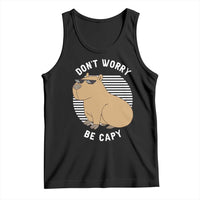 Funny Capybara Tank Top Do Not Worry Be Capy Chill Animal Lover Gift - Wonder Print Shop