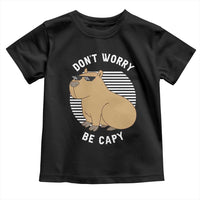 Funny Capybara Toddler T Shirt Do Not Worry Be Capy Chill Animal Lover Gift - Wonder Print Shop