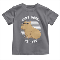 Funny Capybara Toddler T Shirt Do Not Worry Be Capy Chill Animal Lover Gift - Wonder Print Shop