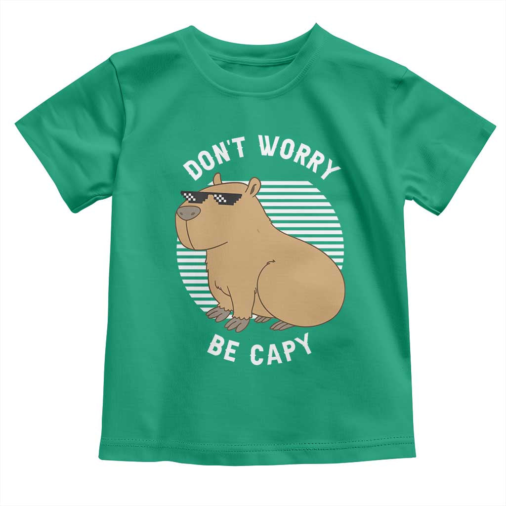 Funny Capybara Toddler T Shirt Do Not Worry Be Capy Chill Animal Lover Gift - Wonder Print Shop