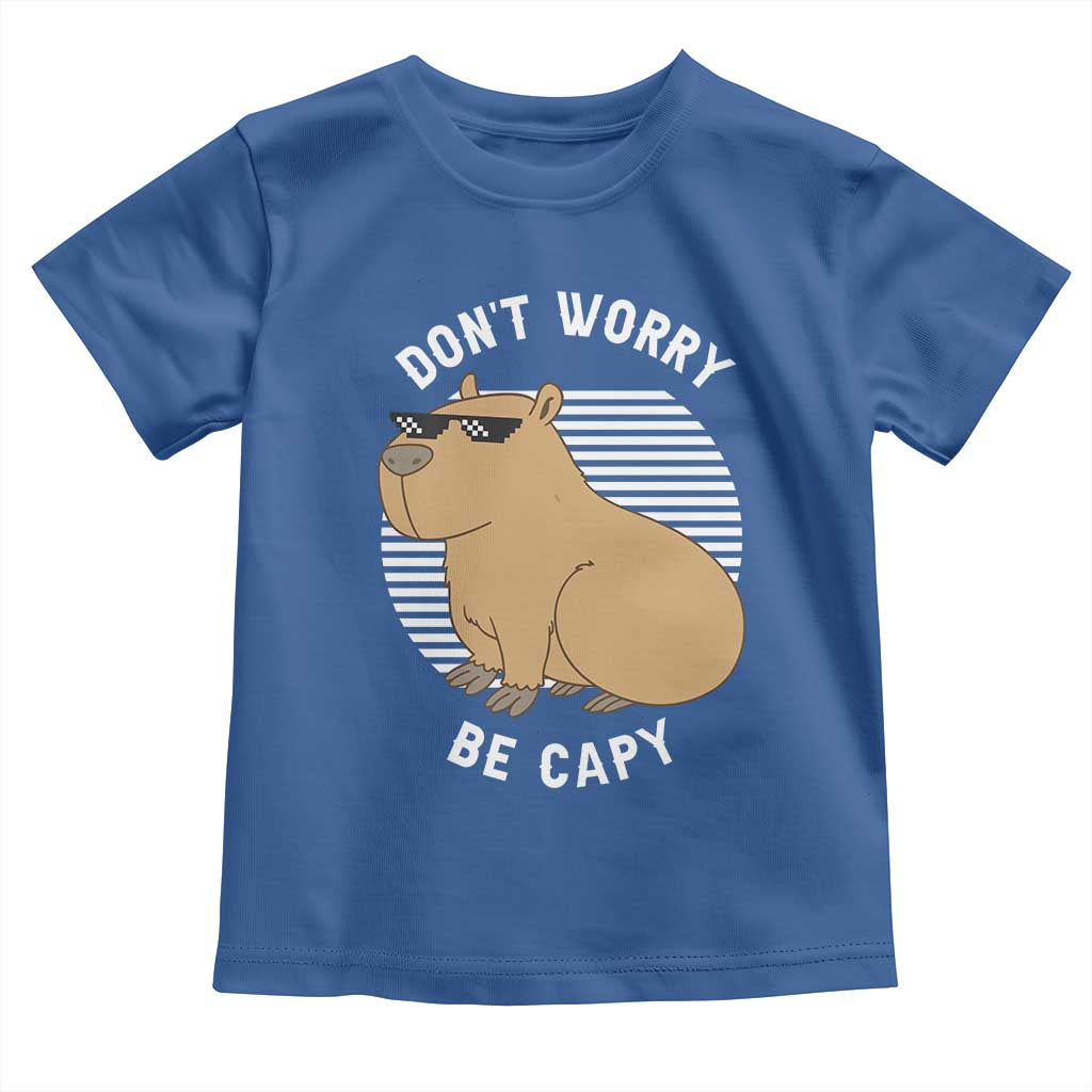 Funny Capybara Toddler T Shirt Do Not Worry Be Capy Chill Animal Lover Gift - Wonder Print Shop