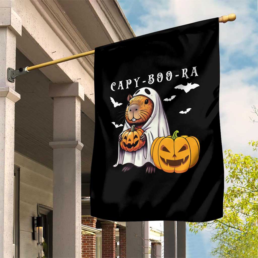 Funny Halloween Capy Boo Ra Garden Flag Cute Capybara Boo Ghost - Wonder Print Shop