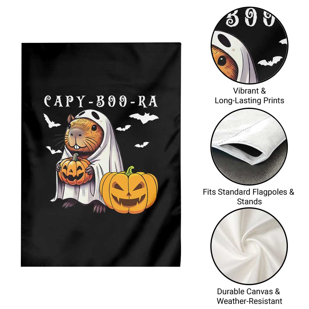 Funny Halloween Capy Boo Ra Garden Flag Cute Capybara Boo Ghost - Wonder Print Shop