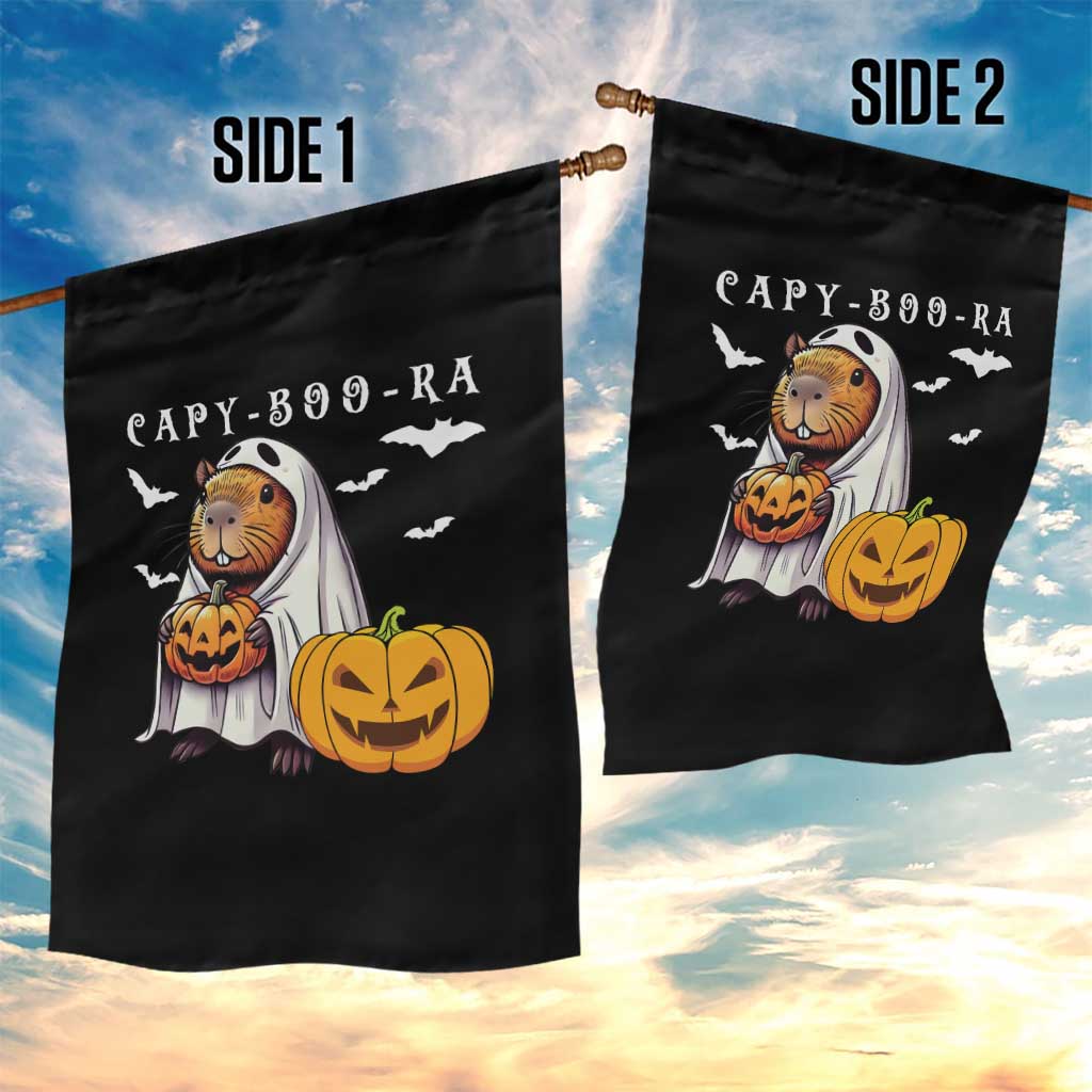 Funny Halloween Capy Boo Ra Garden Flag Cute Capybara Boo Ghost - Wonder Print Shop