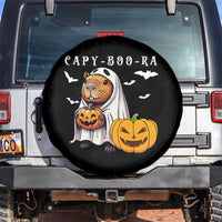 Funny Halloween Capy Boo Ra Spare Tire Cover Cute Capybara Boo Ghost - Wonder Print Shop