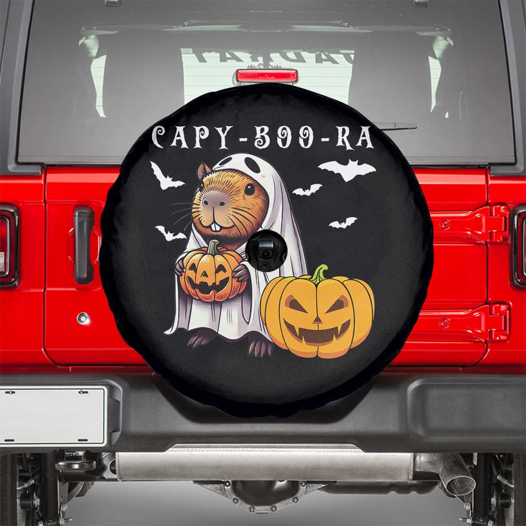Funny Halloween Capy Boo Ra Spare Tire Cover Cute Capybara Boo Ghost - Wonder Print Shop