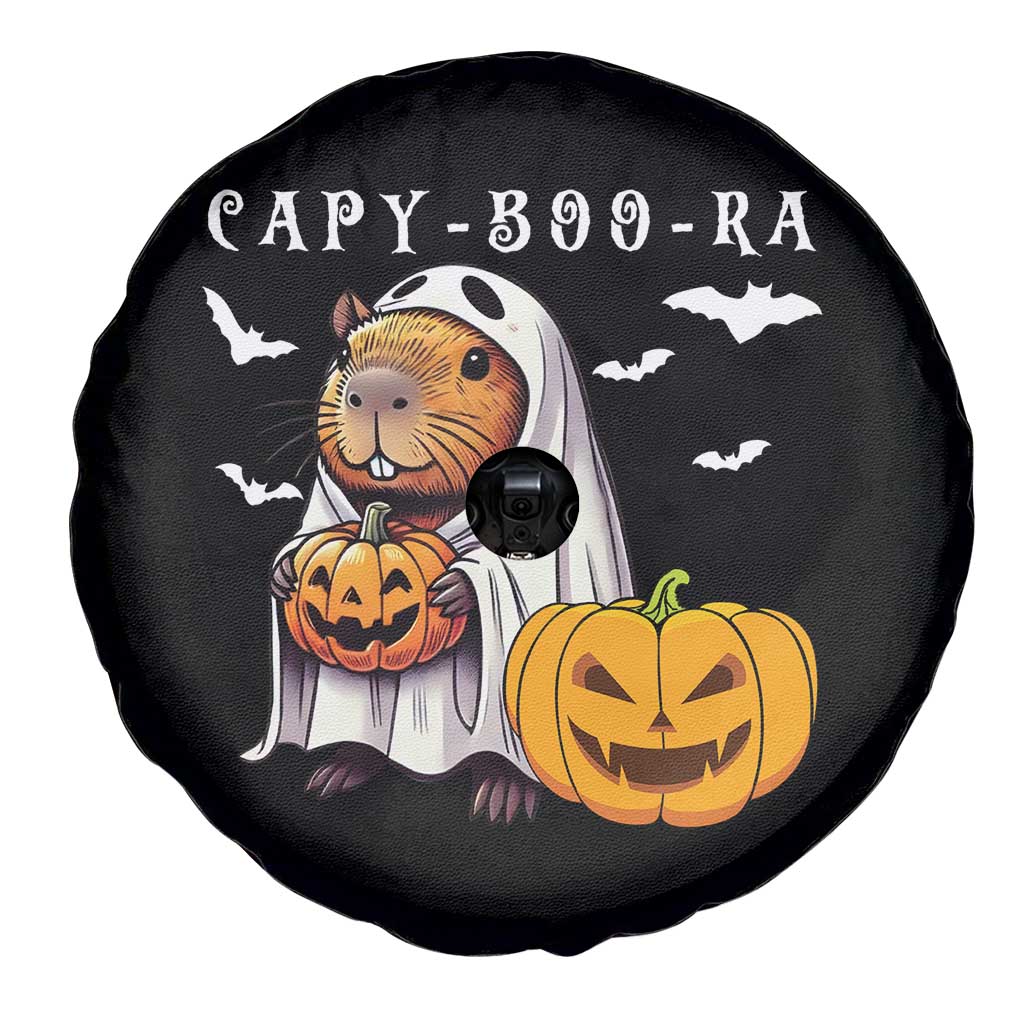 Funny Halloween Capy Boo Ra Spare Tire Cover Cute Capybara Boo Ghost - Wonder Print Shop