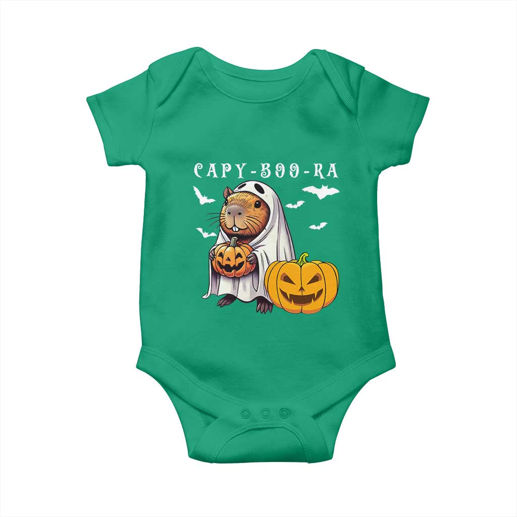 Funny Halloween Capy Boo Ra Baby Onesie Cute Capybara Boo Ghost - Wonder Print Shop