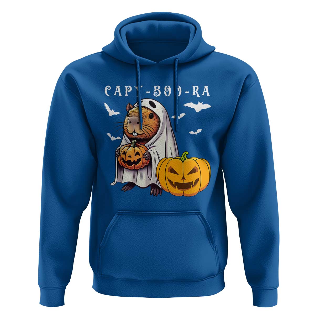 Funny Halloween Capy Boo Ra Hoodie Cute Capybara Boo Ghost - Wonder Print Shop