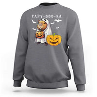 Funny Halloween Capy Boo Ra Sweatshirt Cute Capybara Boo Ghost - Wonder Print Shop