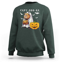 Funny Halloween Capy Boo Ra Sweatshirt Cute Capybara Boo Ghost - Wonder Print Shop