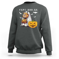 Funny Halloween Capy Boo Ra Sweatshirt Cute Capybara Boo Ghost - Wonder Print Shop
