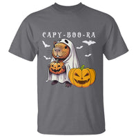 Funny Halloween Capy Boo Ra T Shirt Cute Capybara Boo Ghost - Wonder Print Shop