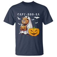 Funny Halloween Capy Boo Ra T Shirt Cute Capybara Boo Ghost - Wonder Print Shop