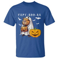 Funny Halloween Capy Boo Ra T Shirt Cute Capybara Boo Ghost - Wonder Print Shop