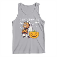 Funny Halloween Capy Boo Ra Tank Top Cute Capybara Boo Ghost - Wonder Print Shop