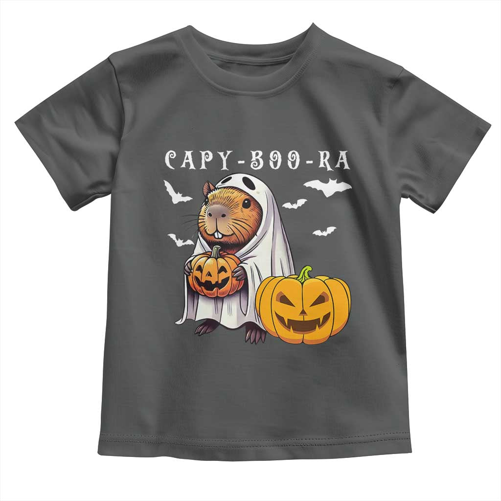 Funny Halloween Capy Boo Ra Toddler T Shirt Cute Capybara Boo Ghost - Wonder Print Shop