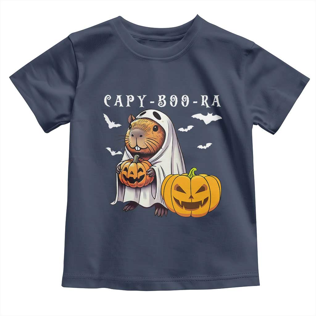 Funny Halloween Capy Boo Ra Toddler T Shirt Cute Capybara Boo Ghost - Wonder Print Shop