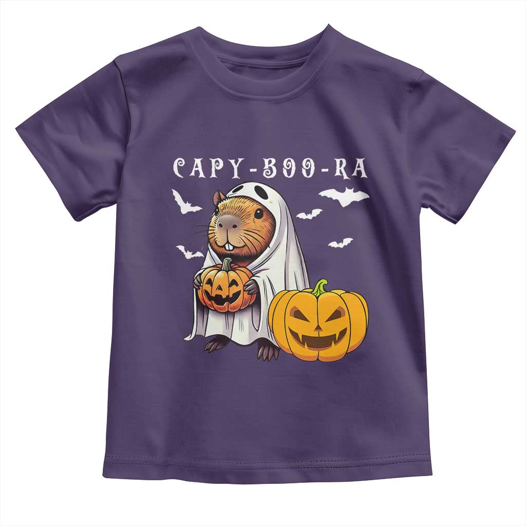 Funny Halloween Capy Boo Ra Toddler T Shirt Cute Capybara Boo Ghost - Wonder Print Shop