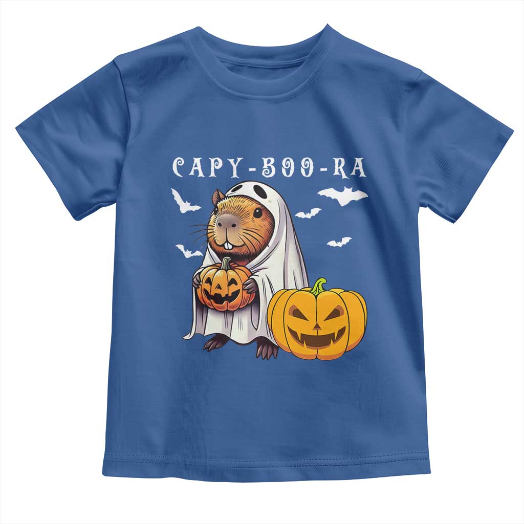 Funny Halloween Capy Boo Ra Toddler T Shirt Cute Capybara Boo Ghost - Wonder Print Shop