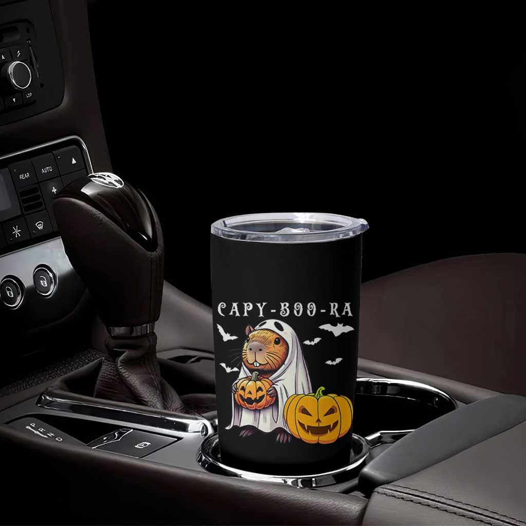 Funny Halloween Capy Boo Ra Tumbler Cup Cute Capybara Boo Ghost