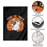 Funny Capybara Halloween Garden Flag Trick Or Treat Cute Cappy Boo Ghost - Wonder Print Shop