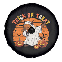 Funny Capybara Halloween Spare Tire Cover Trick Or Treat Cute Cappy Boo Ghost - Wonder Print Shop
