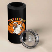 Funny Capybara Halloween 4 in 1 Can Cooler Tumbler Trick Or Treat Cute Cappy Boo Ghost