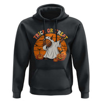 Funny Capybara Halloween Hoodie Trick Or Treat Cute Cappy Boo Ghost - Wonder Print Shop