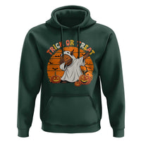 Funny Capybara Halloween Hoodie Trick Or Treat Cute Cappy Boo Ghost - Wonder Print Shop