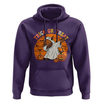 Funny Capybara Halloween Hoodie Trick Or Treat Cute Cappy Boo Ghost - Wonder Print Shop