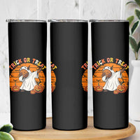 Funny Capybara Halloween Skinny Tumbler Trick Or Treat Cute Cappy Boo Ghost