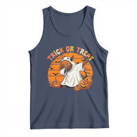 Funny Capybara Halloween Tank Top Trick Or Treat Cute Cappy Boo Ghost - Wonder Print Shop