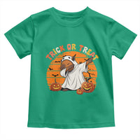 Funny Capybara Halloween Toddler T Shirt Trick Or Treat Cute Cappy Boo Ghost - Wonder Print Shop