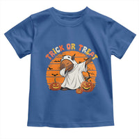 Funny Capybara Halloween Toddler T Shirt Trick Or Treat Cute Cappy Boo Ghost - Wonder Print Shop