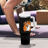 Funny Capybara Halloween Tumbler With Handle Trick Or Treat Cute Cappy Boo Ghost