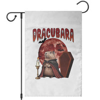 Halloween Capybara Garden Flag Funny Dracubara In Dracula Outfit - Wonder Print Shop