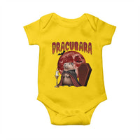 Halloween Capybara Baby Onesie Funny Dracubara In Dracula Outfit - Wonder Print Shop