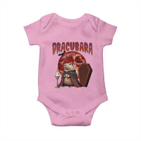 Halloween Capybara Baby Onesie Funny Dracubara In Dracula Outfit - Wonder Print Shop