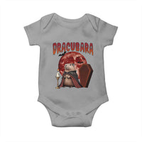 Halloween Capybara Baby Onesie Funny Dracubara In Dracula Outfit - Wonder Print Shop