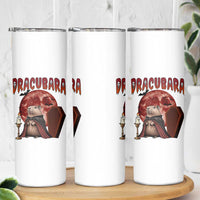 Halloween Capybara Skinny Tumbler Funny Dracubara In Dracula Outfit