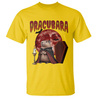 Halloween Capybara T Shirt Funny Dracubara In Dracula Outfit - Wonder Print Shop