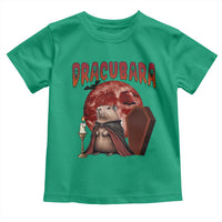 Halloween Capybara Toddler T Shirt Funny Dracubara In Dracula Outfit - Wonder Print Shop