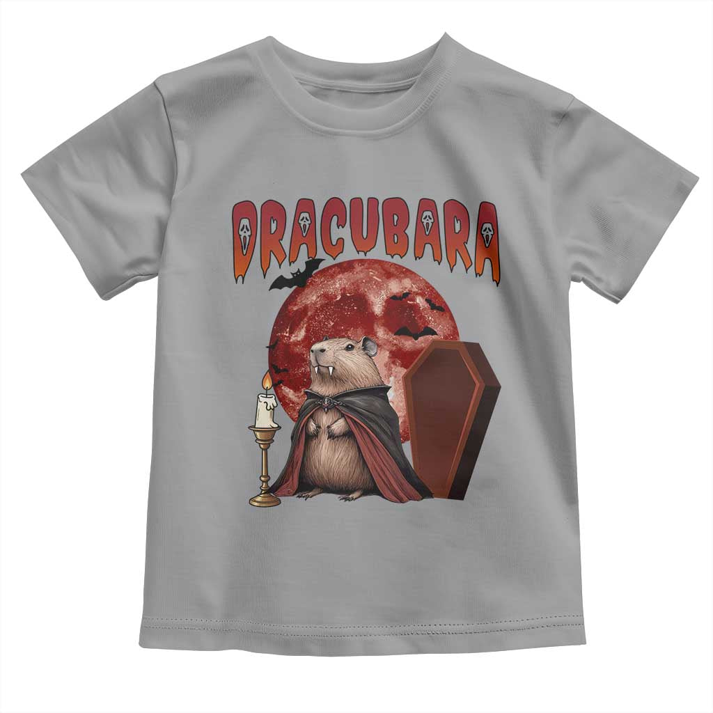Halloween Capybara Toddler T Shirt Funny Dracubara In Dracula Outfit - Wonder Print Shop