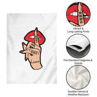 Shhh No One Cares Garden Flag Sarcastic Humor Gift - Wonder Print Shop